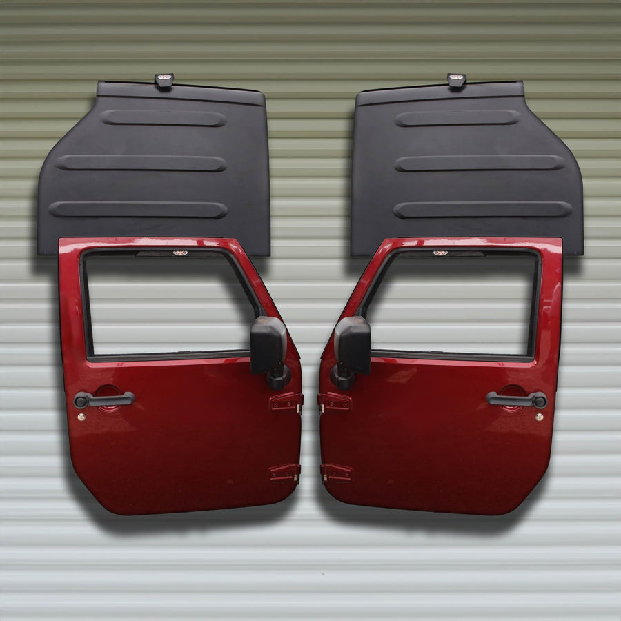 Garage Wall EZ4x4 Freedom Panel & Wrangler Door Storage Hangers Combo Kit, Heavy Duty Metal Storage Holder Bracket Compatible with JL, JLU & JT