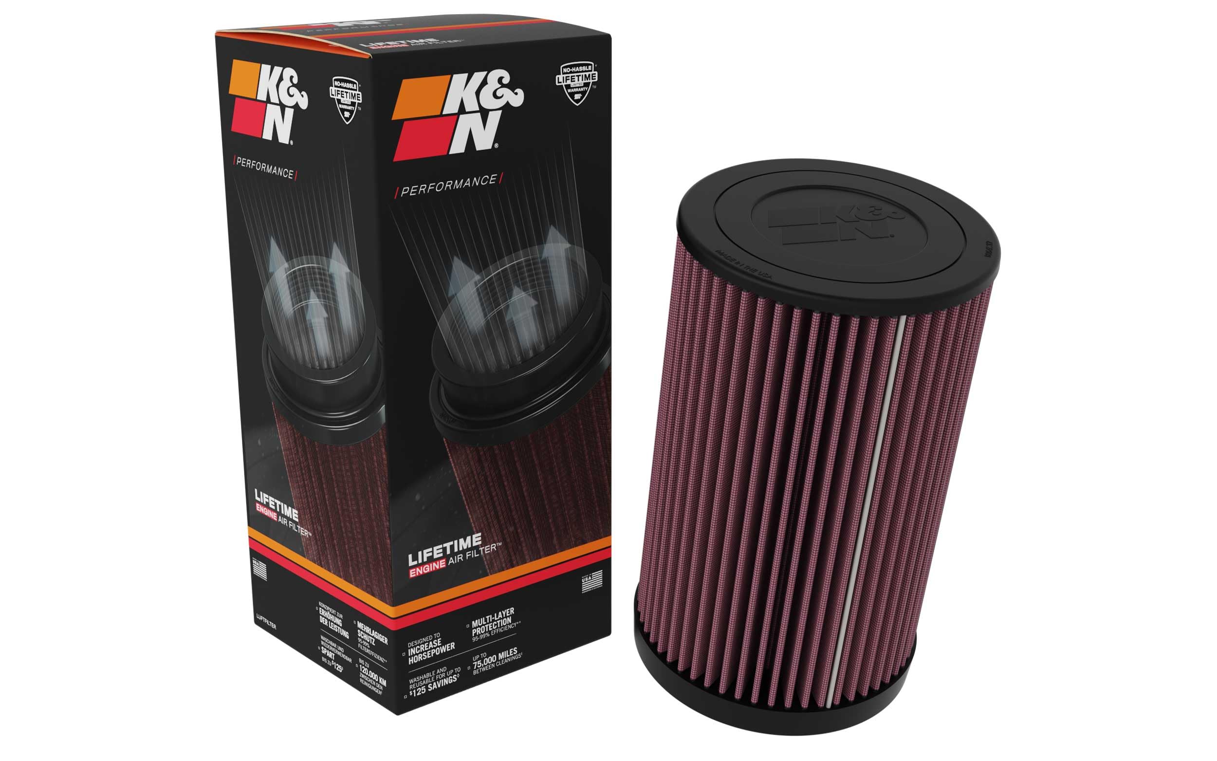 Replacement K&N Air Filter compatible with Polaris RZR PRO R 2014 2022-2023 (PL-1922)