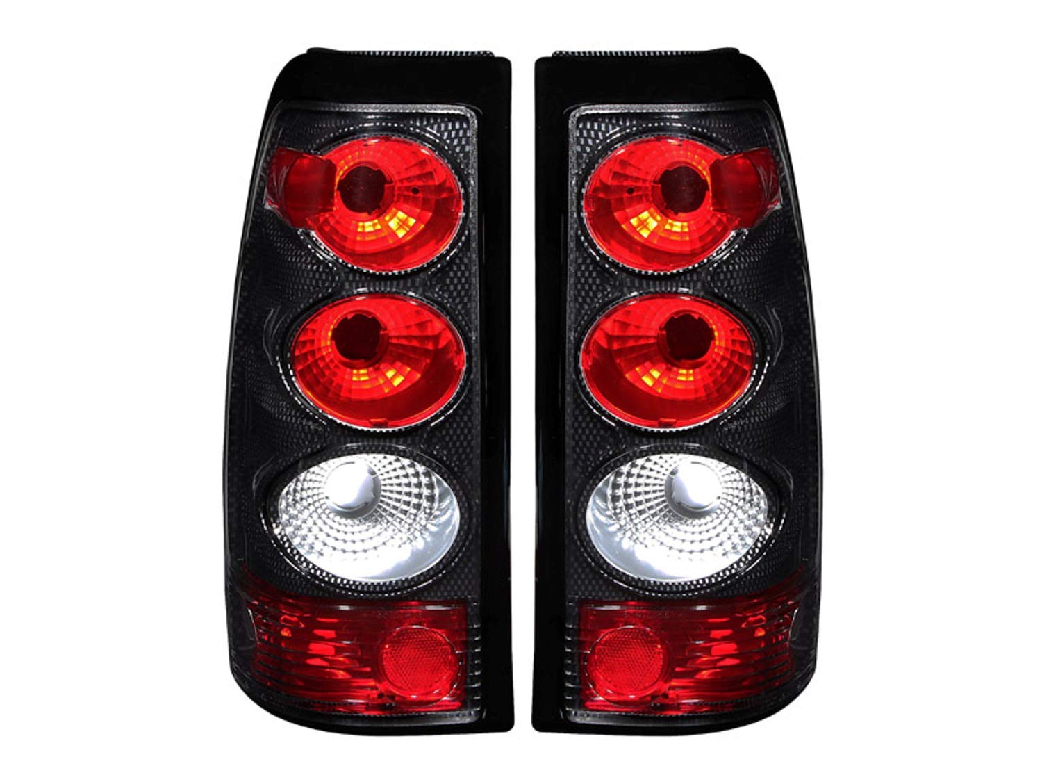 Chevrolet Silverado Anzo USA 211021 Carbon Tail Light Assembly - (Sold in Pairs)