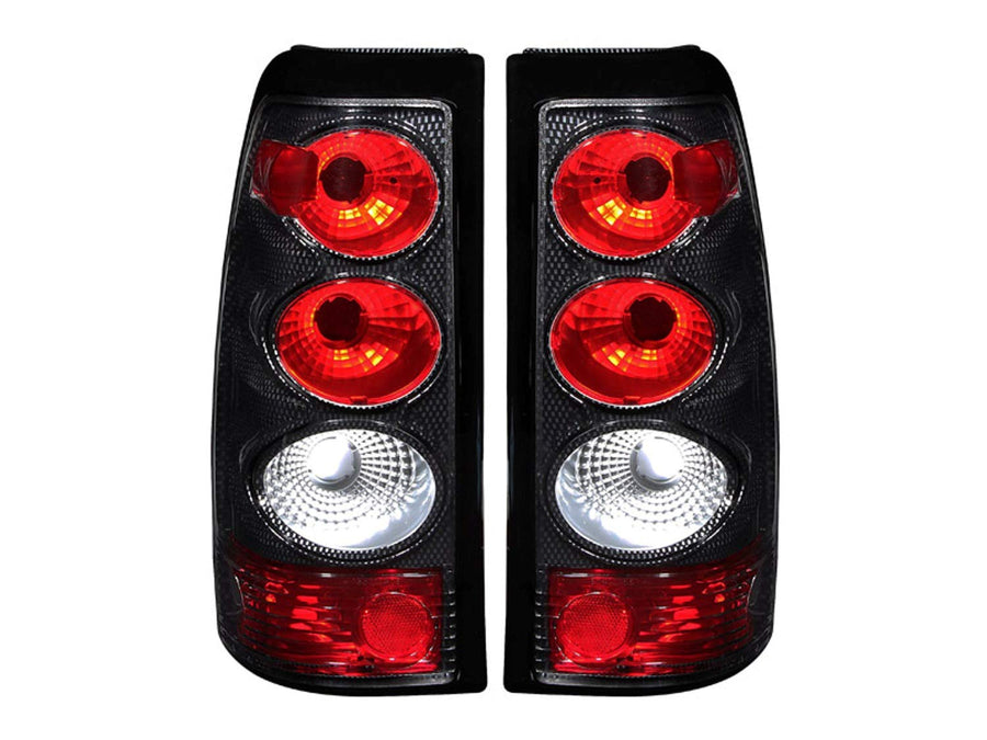 Chevrolet Silverado Anzo USA 211021 Carbon Tail Light Assembly - (Sold in Pairs)