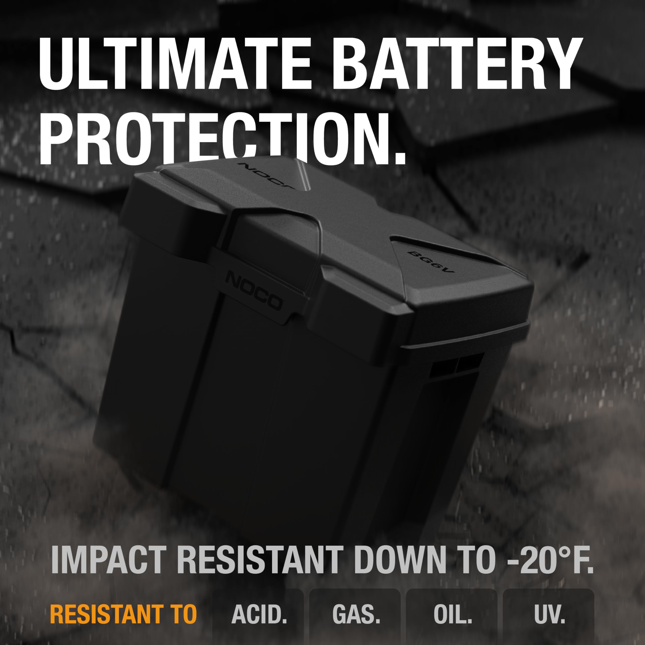 NOCO BG6V Snap-Top Battery Box, Single 6V Battery Box for Marine, Automotive, RV, Boat, Camper and Travel Trailer Batteries