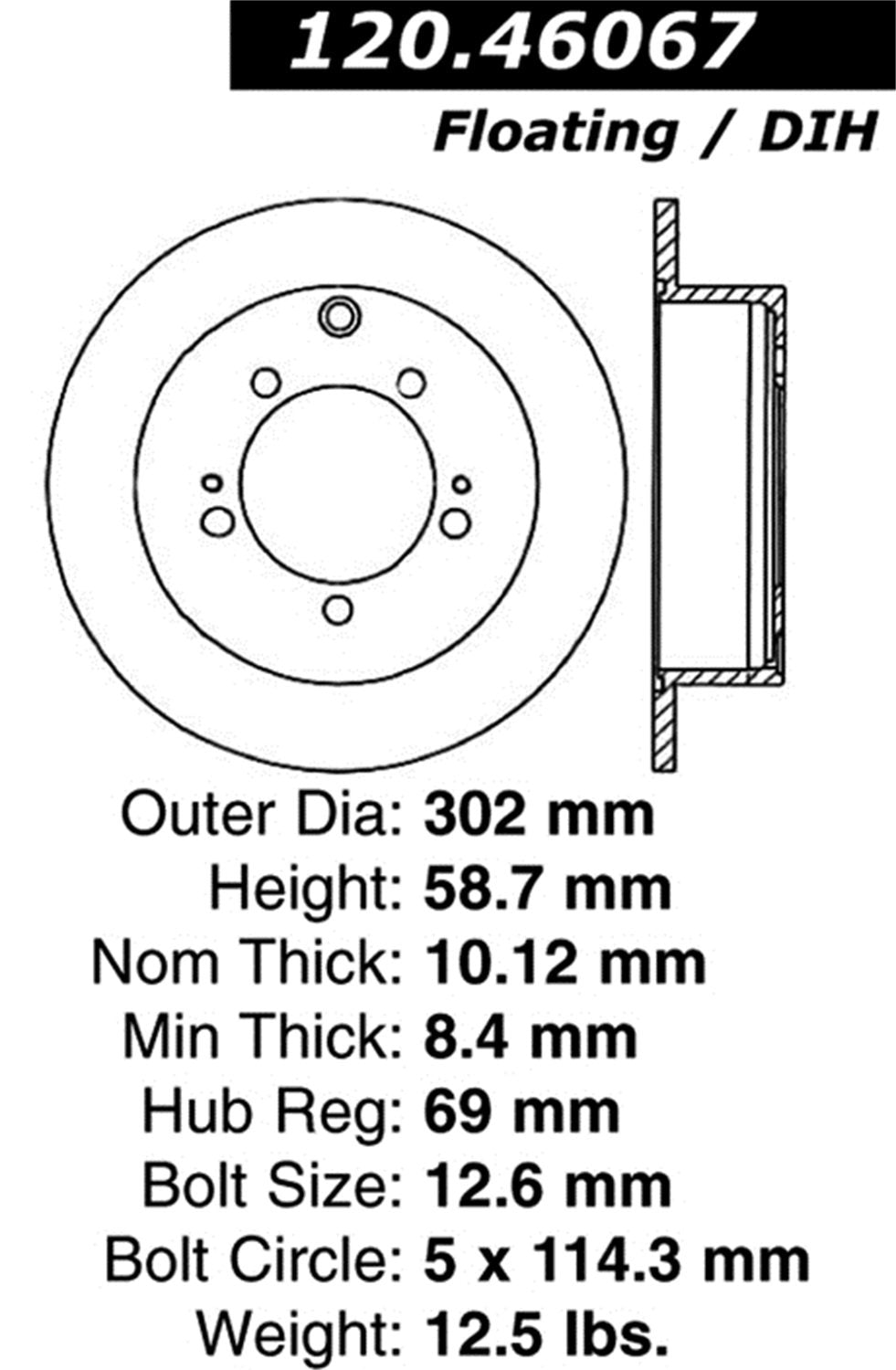 Sport Drilled/Slotted Brake Rotor StopTech 127.46067R (Rear Right), 1 Pack