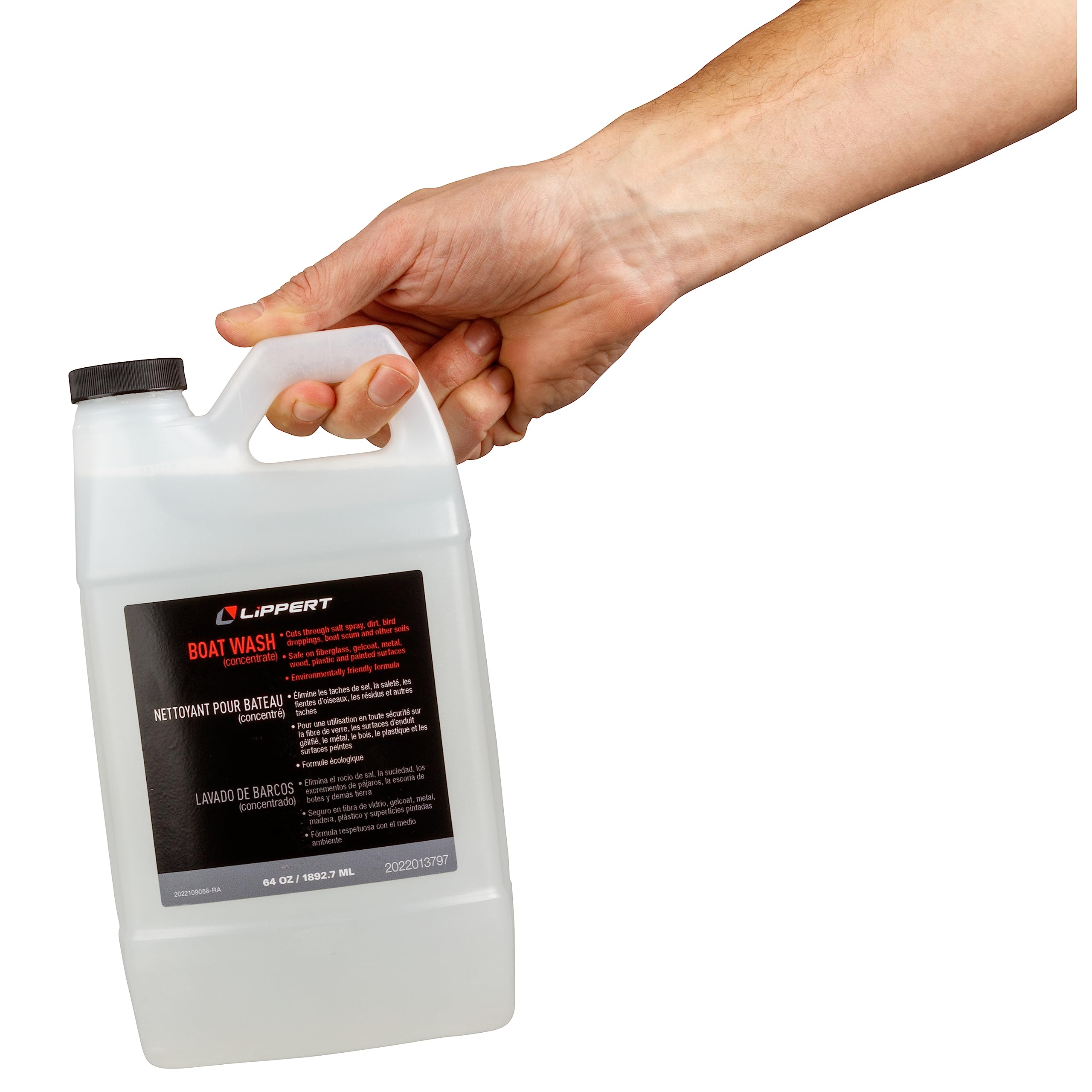 Boat Wash Lippert 64 oz. (Concentrate) for Exterior Applications, Environmentally Friendly Formula, Made in The USA - 2022013797