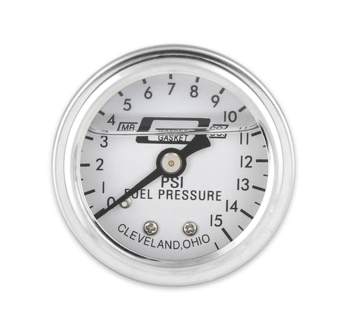 Liquid Filled Mr. Gasket Fuel Pressure Gauge 1.500 in.