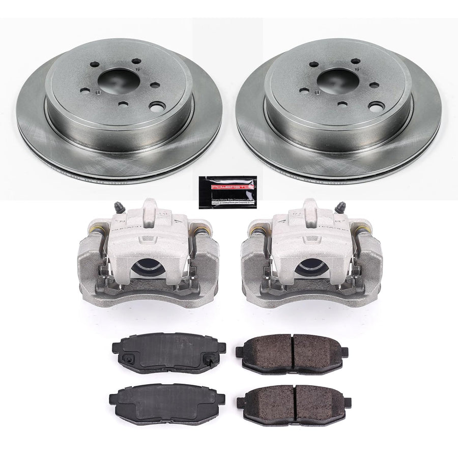 Power Stop KCOE5883 Rear Brake Kit Stock Replacement with OE Calipers For Scion FR-S 2013-2016, Subaru BRZ 2013-2020, Toyota 86 2017-2020 [Model Specific]