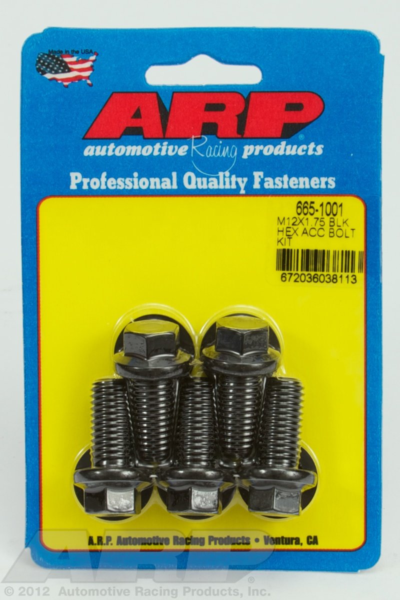 Hex ARP (665-1001) Oxide Bolt, Black
