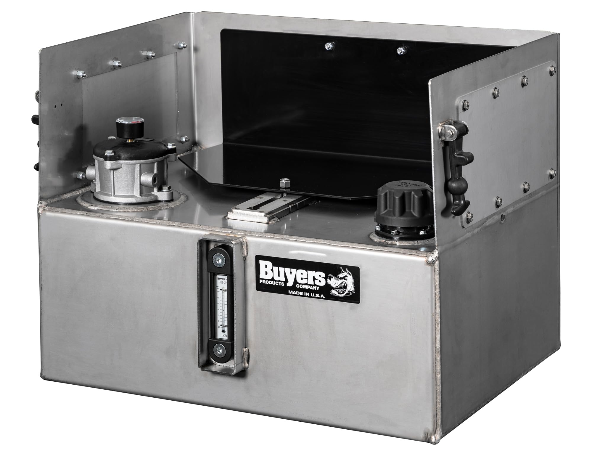 15 Gallon Buyers Products Stainless Steel Hydraulic Reservoir - Compact Version