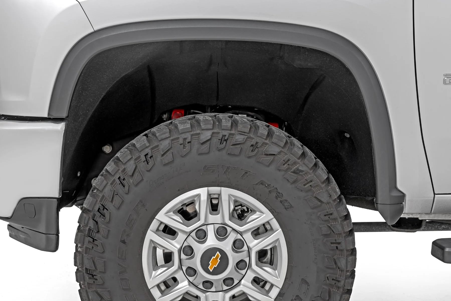 Rough Country Mud Flap Delete Kit for 2500HD/3500HD Chevy Silverado (2020-2025) 2WD/4WD - Front & Rear Mud Flap Removal Kit, Sleek Look & Added Tire Clearance