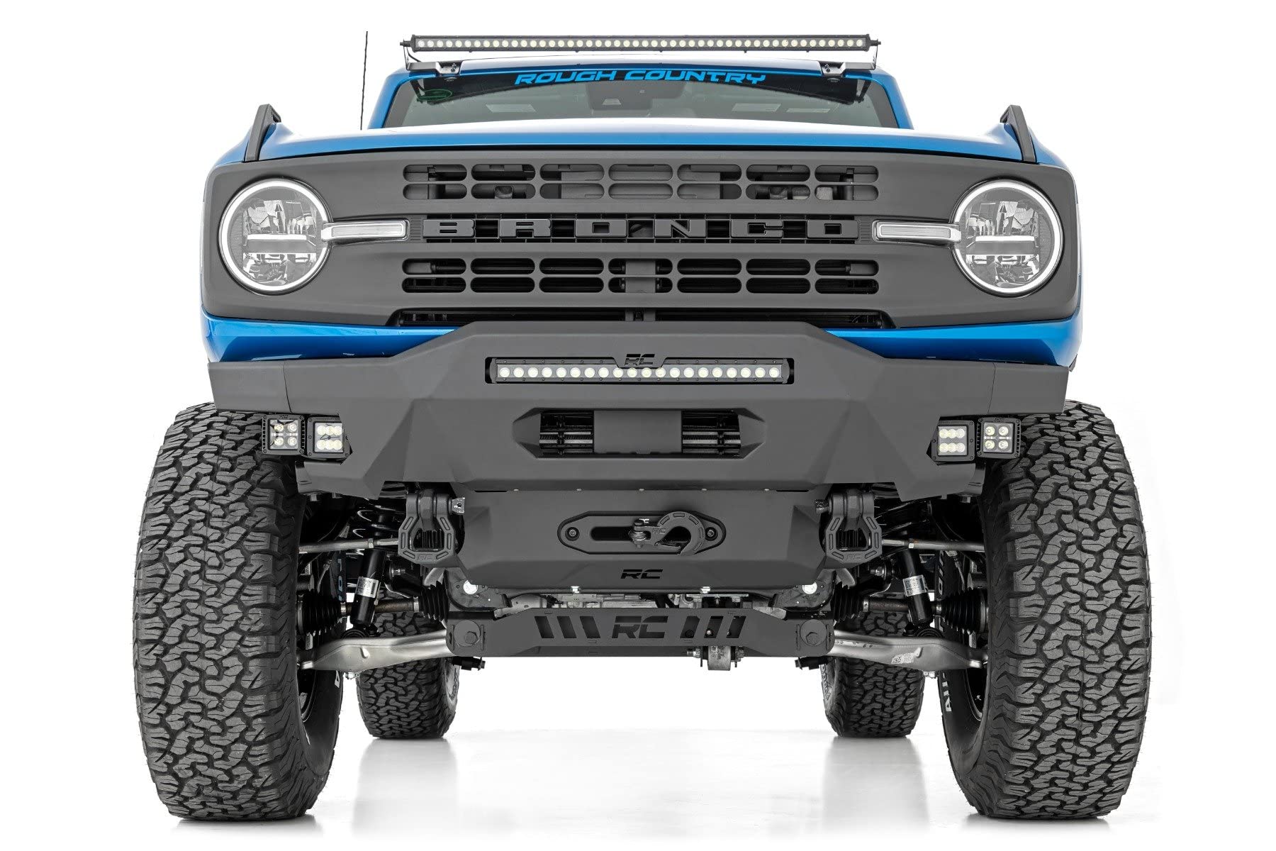 5" M1R Suspension Lift Kit Rough Country for Ford Bronco (2021-2024) - M1R Reservoir Struts