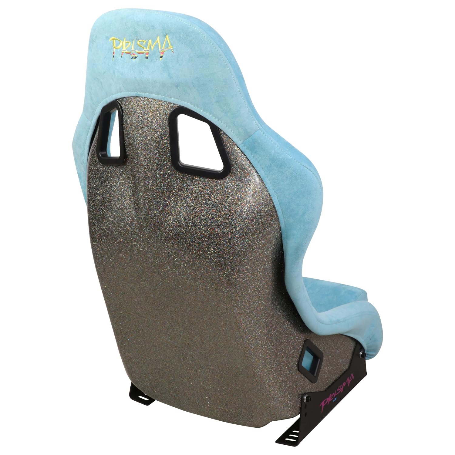 NRG Innovations FRP Bucket Seat NRG-FRP-303TL-ULTRA Teal Vegan Microfiber Material with Grey Pealized Back Plus Phone Pockets. (Medium)