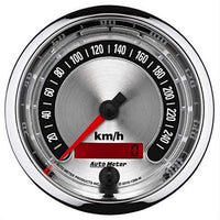 Auto Meter American Muscle 1288-M 3-3/8" 0-260 kmh Speedometer Gauge