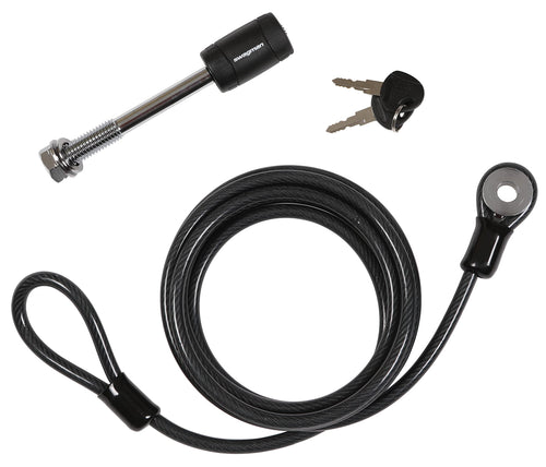 Anti-Wobble Swagman 5/8" Threaded Hitch Pin and 8.5' Cable, Black