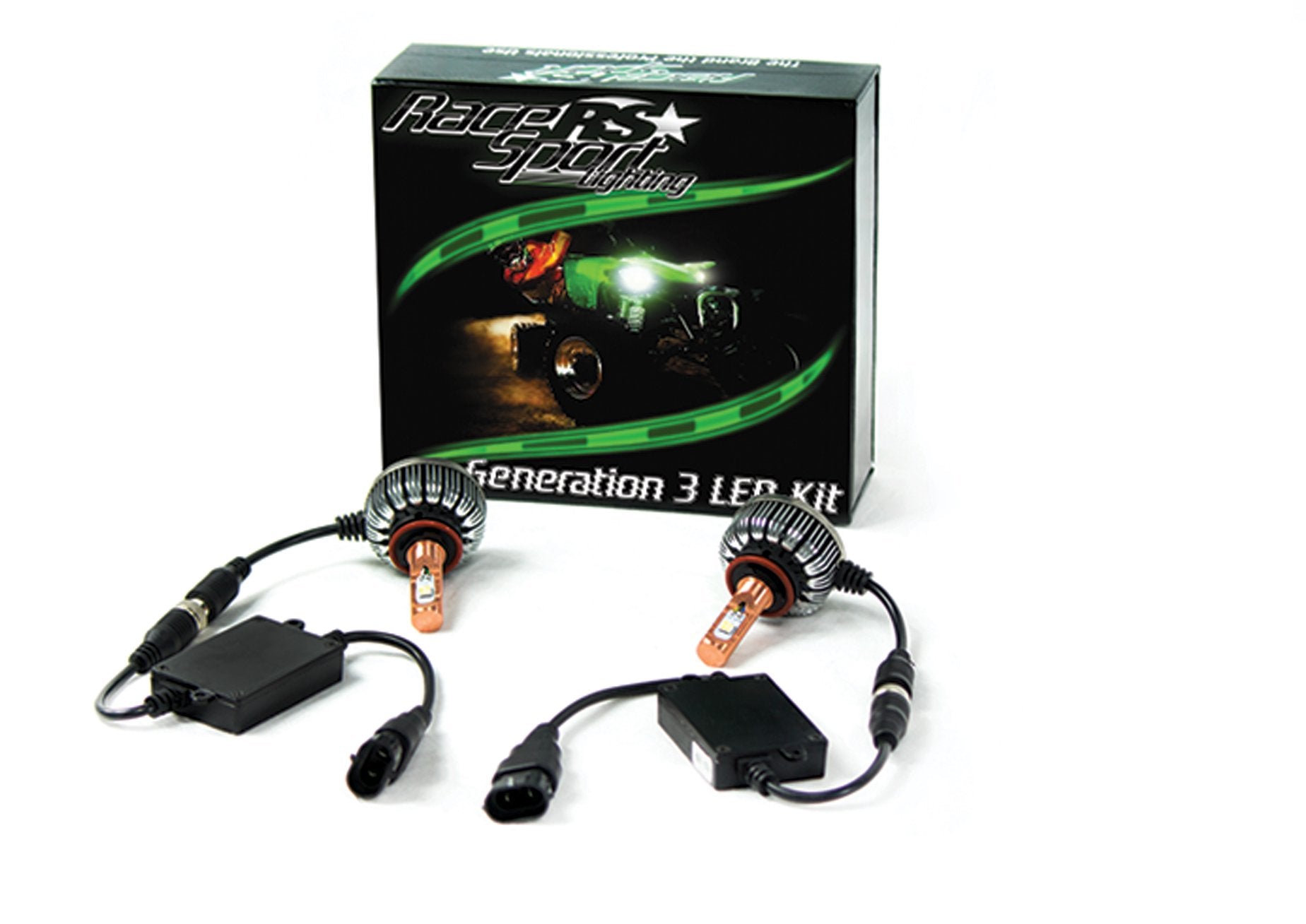 H4LEDG3KIT Race Sport LED Headlight Kit (Gen3 H4 Coprcor Pancake Headlt G3)