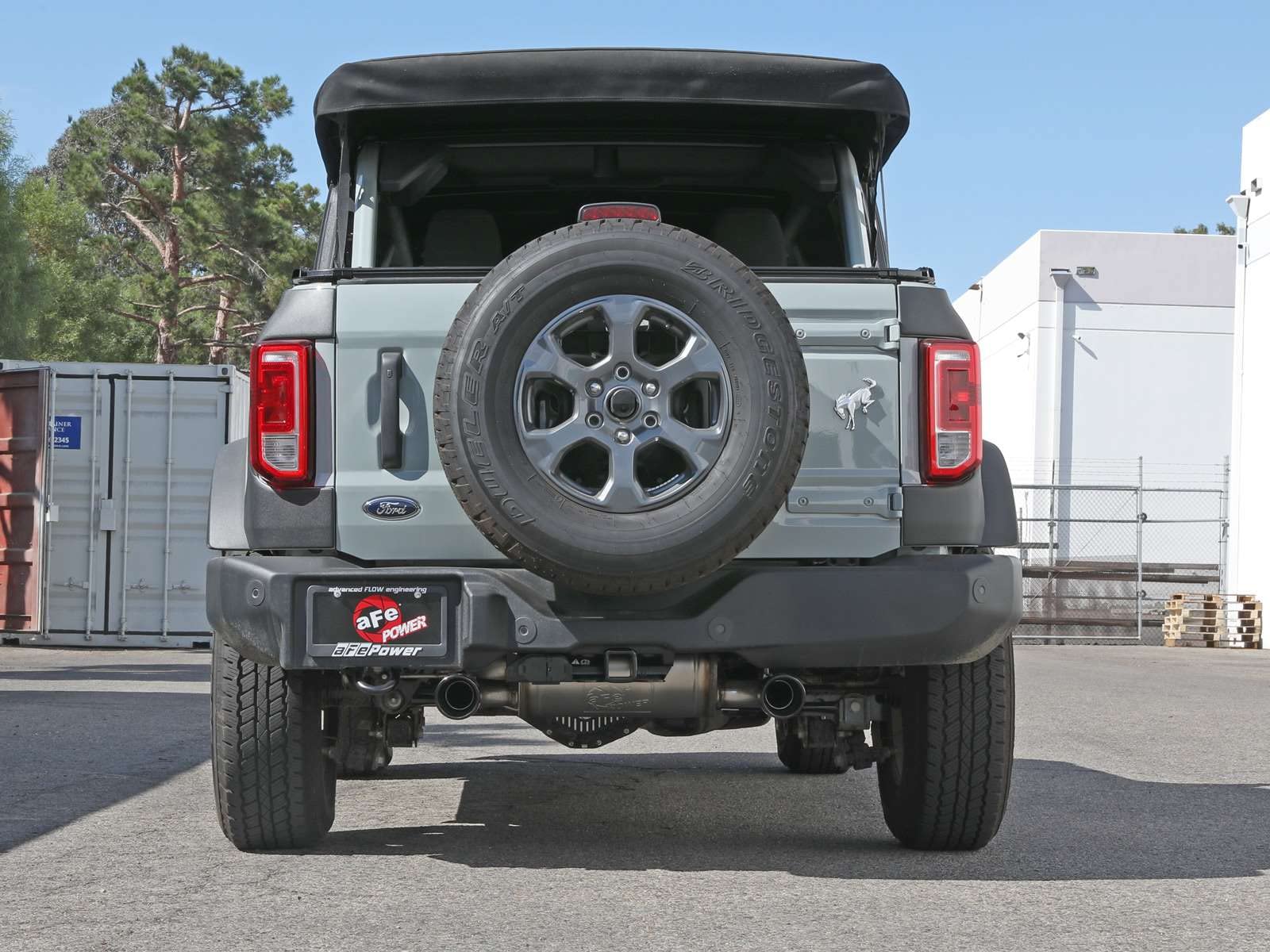 aFe Power 3 IN to 2-1/2 IN Vulcan Series Stainless Steel Cat-Back Exhaust System Black Fit Ford Bronco 21-22 L4-2.3L (t)/V6-2.7L (tt) 49-33138-B