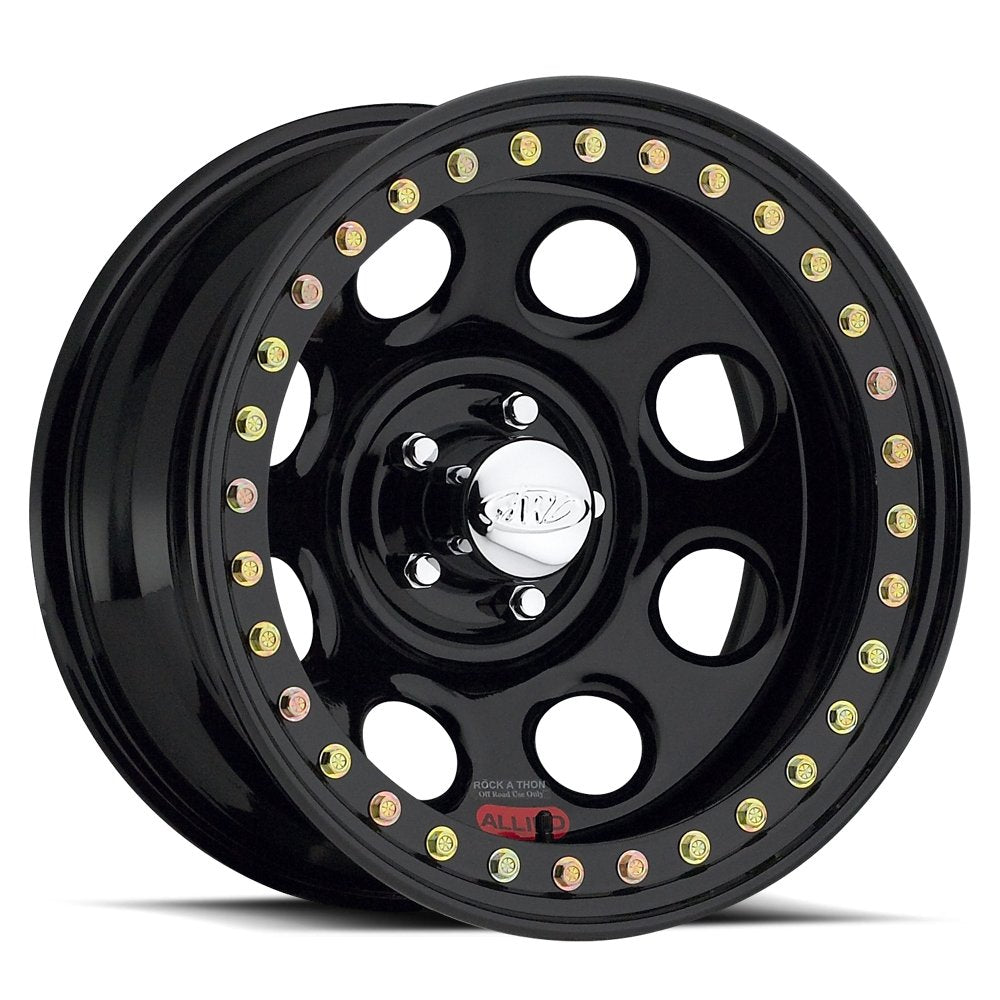 Gloss Black Raceline RT81 Rock 8 Wheel with Glossy (15 x 1. inches /1 x 1 mm, 1 inches Offset)