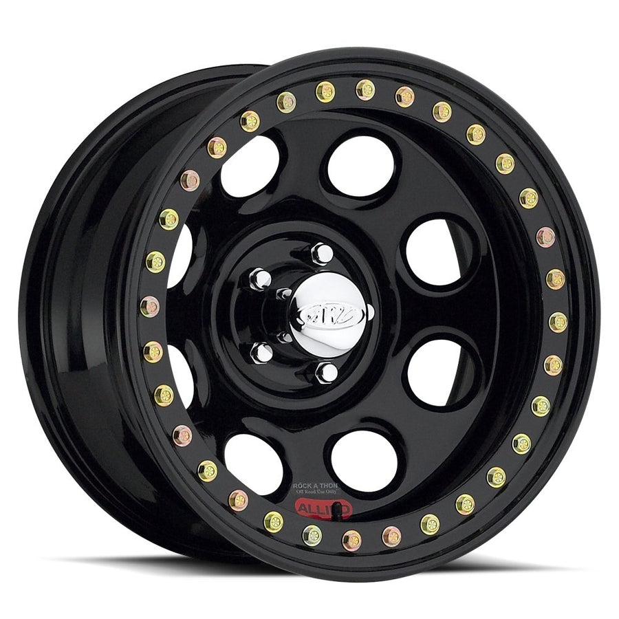 Gloss Black Raceline RT81 Rock 8 Wheel with Glossy (15 x 5.5 inches /1 x 1 mm, 1 inches Offset)