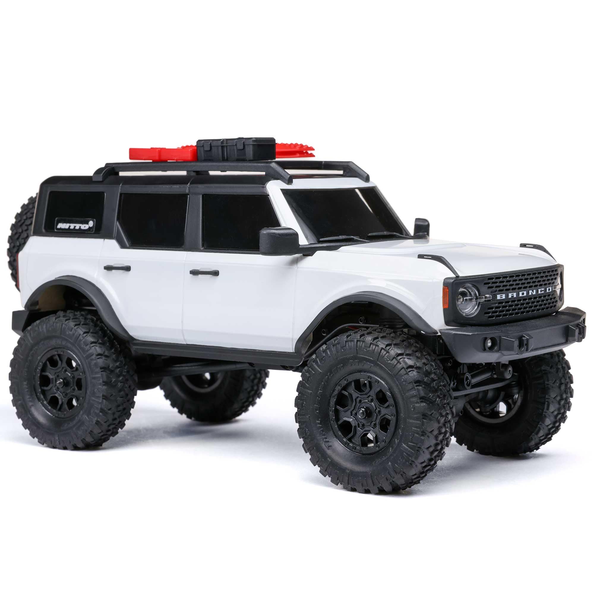 Axial 1/24 RC Truck SCX24 Ford Bronco 4X4 RTR Brushed Rock Crawler (Battery & Charger Included), White, AXI00006V2T4