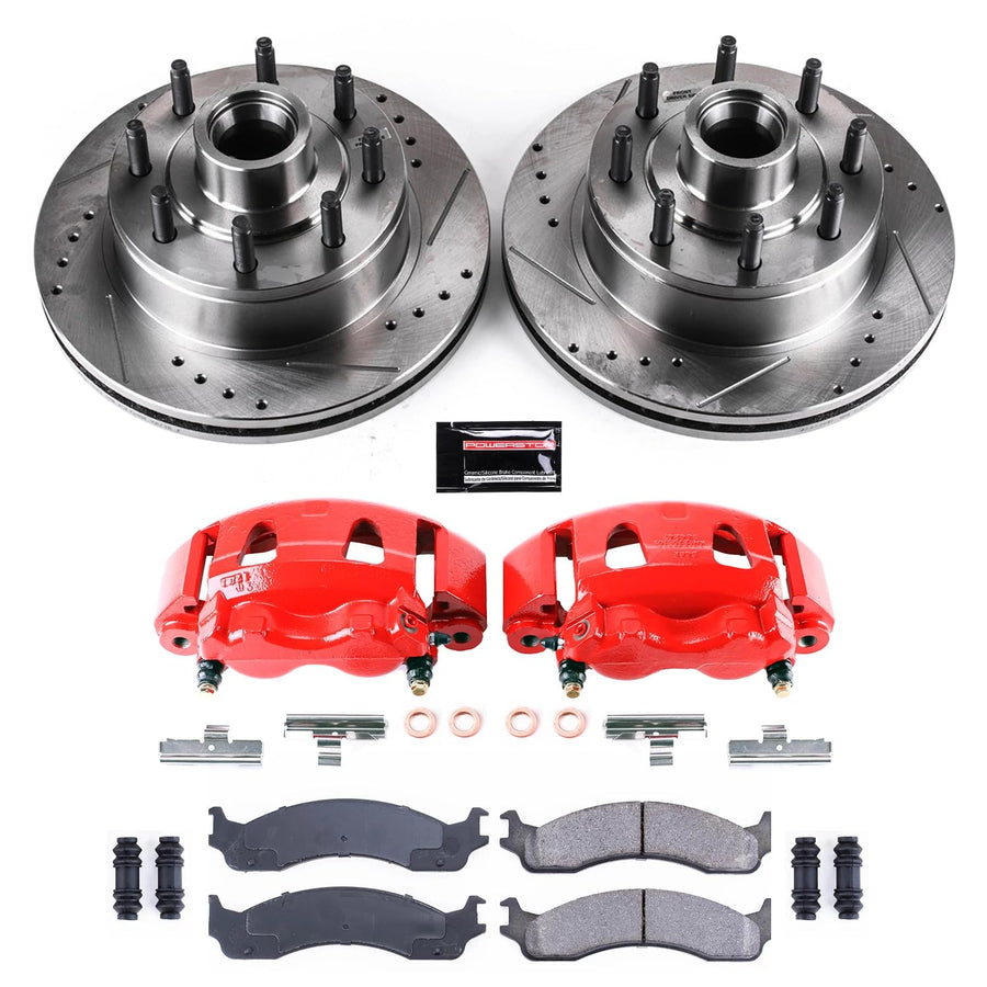 Power Stop Front KC5088 Z23 Evolution Sport Brake Upgrade Kit with Powder Coated Calipers