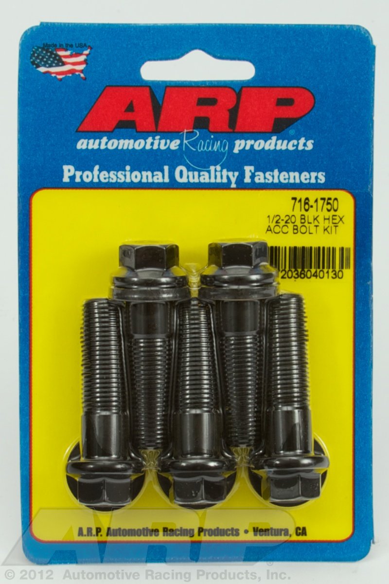 Hex ARP (716-1750) Oxide Bolt, Black