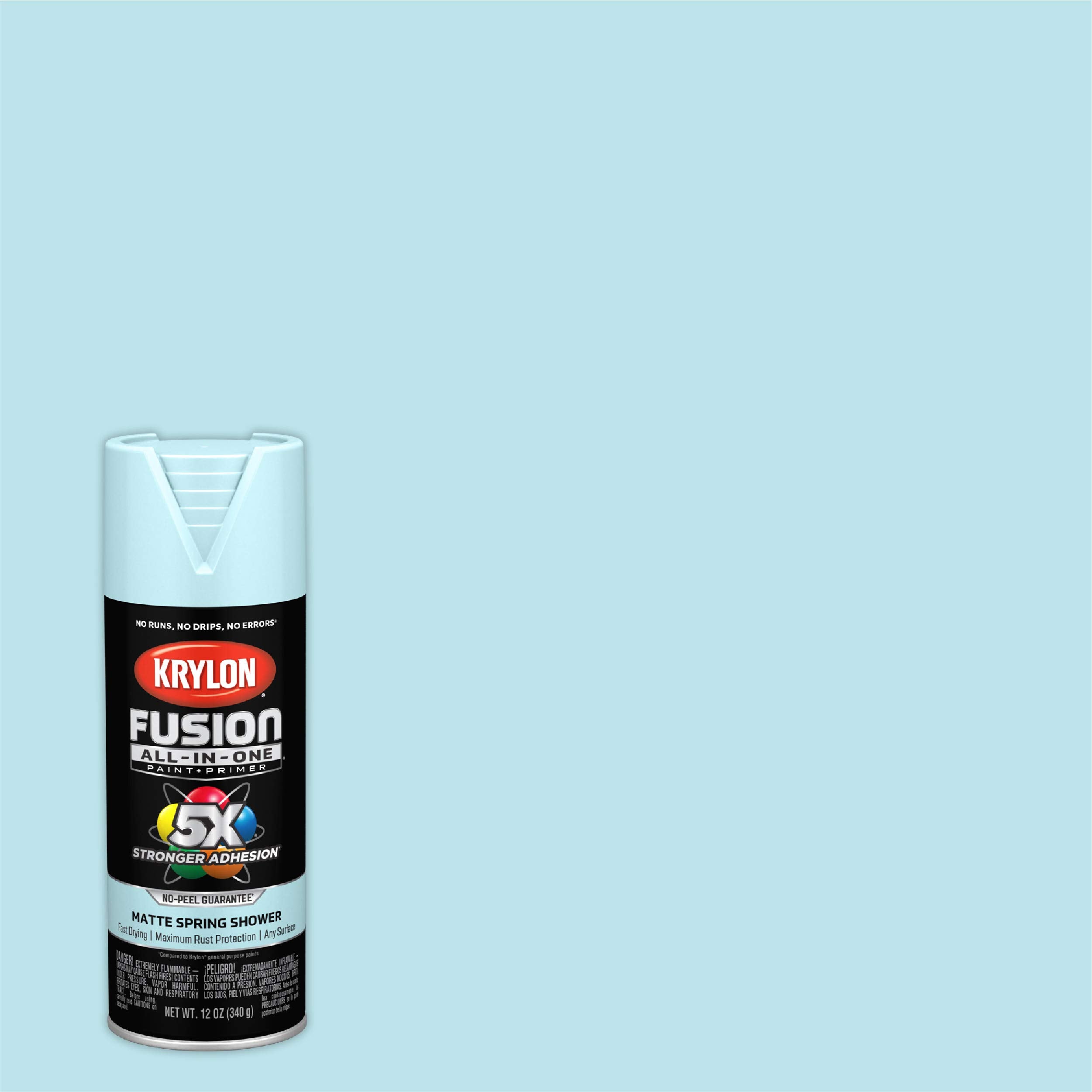 Krylon All-In-One Adhesive Spray Paint for Indoor/Outdoor Use, 12 oz, Spring Shower
