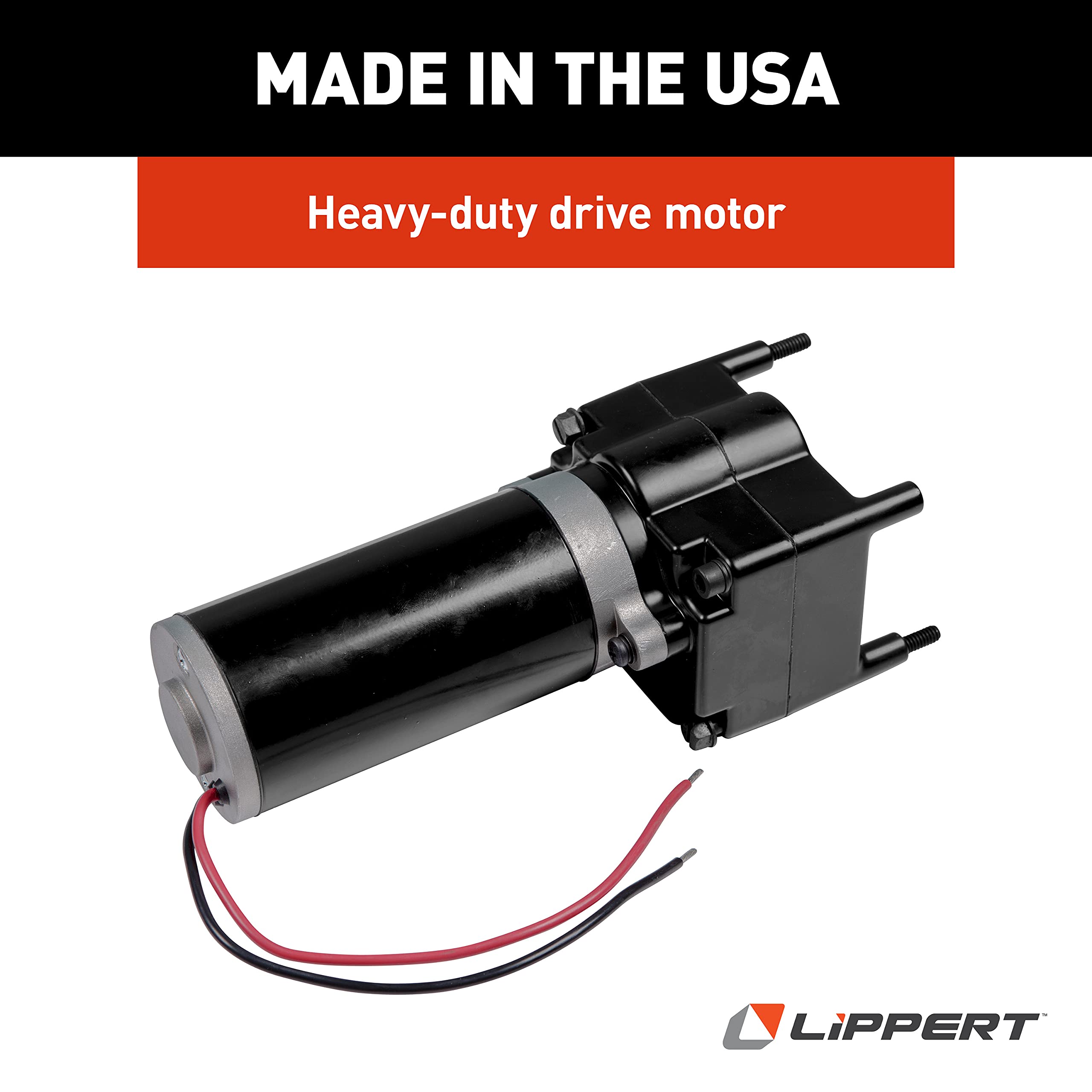 Lippert Replacement Ground Control 2.0 RV Electric Automatic Leveling System Heavy-Duty Drive Motor with Clutch, 5,430 RPM - 241795