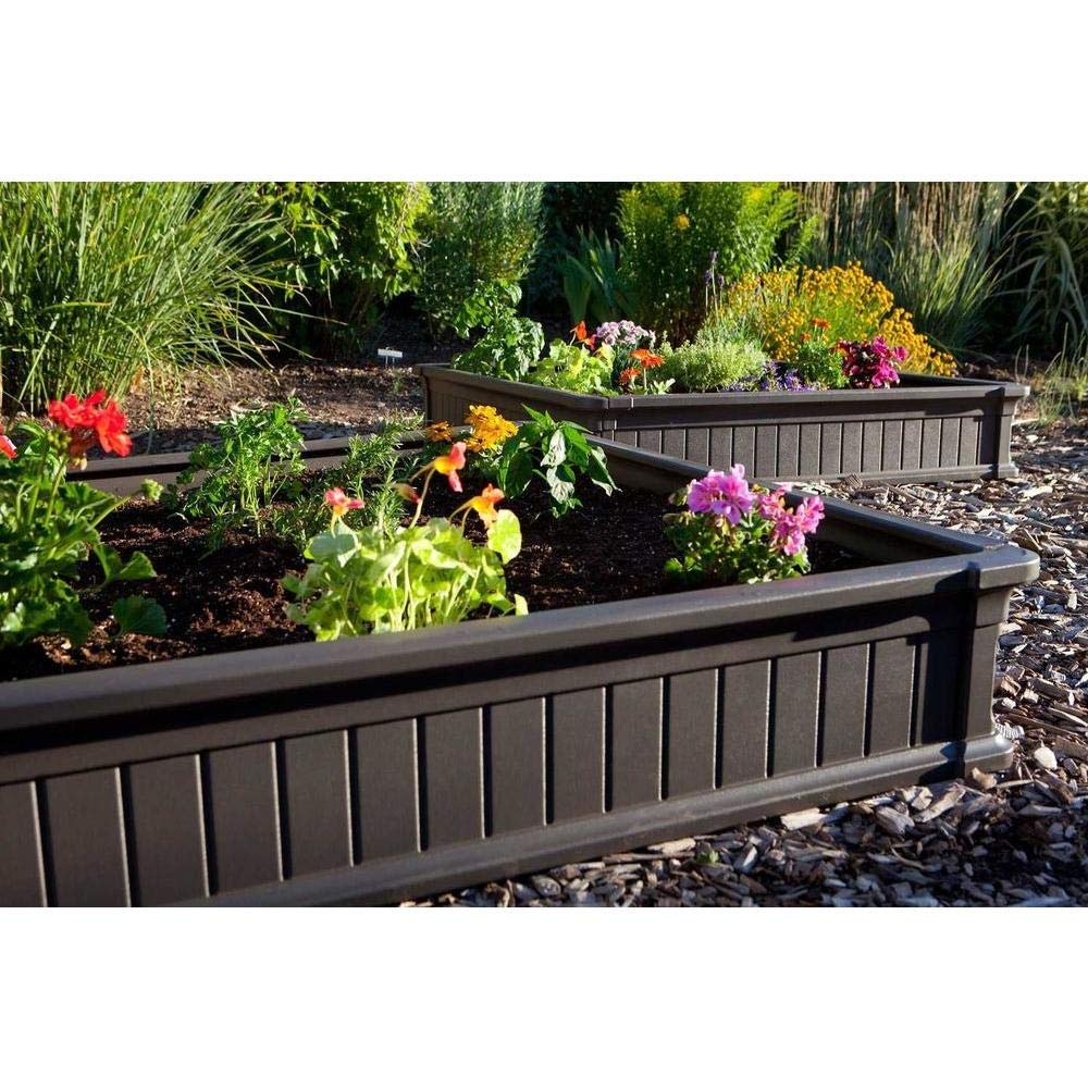 Raised Garden Bed Kit Lifetime 60053, 2 Beds and 1 Early Start Vinyl Enclosure