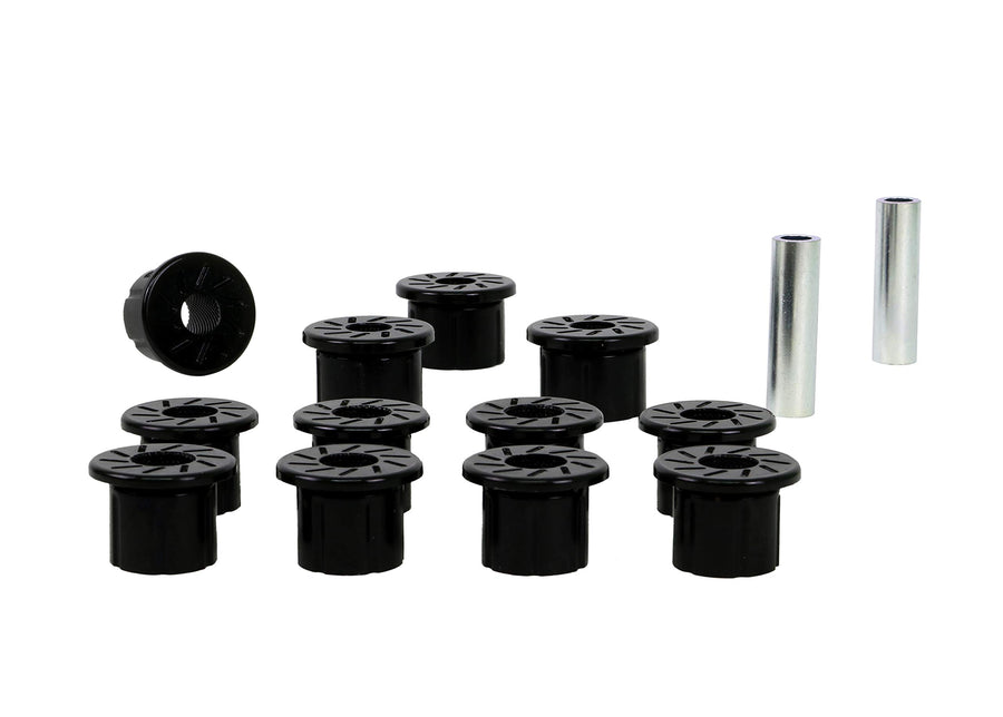 Nolathane Rear Leaf Spring and Shackle Bushing Kit REV161.0066 Compatible with Nissan 86-94 D21, Nissan 87-95 Pathfinder