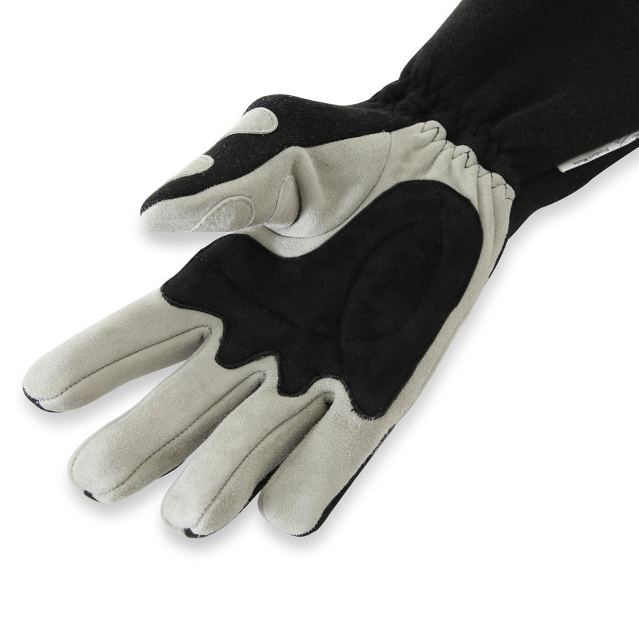 358603RQP RaceQuip® 358 Series Driving Gloves - SFI 3.3/5 - Black/Gray - Medium