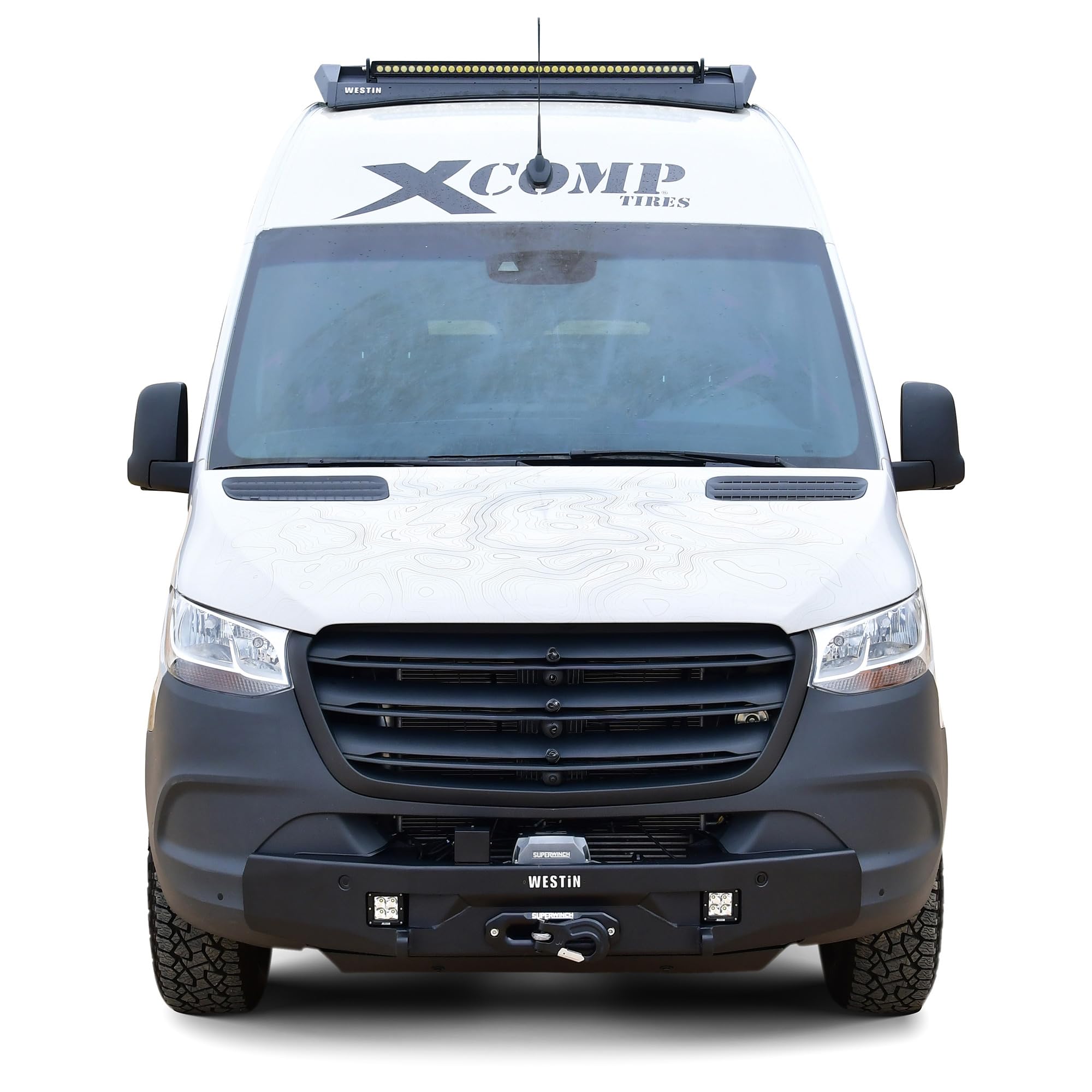 Westin Pro-Series 58-311295 Mid Width Front Bumper fits 2019-2023 Sprinter 1500 2019-2026 Sprinter 2500 3500 3500XD 2019-2020 Sprinter 4500