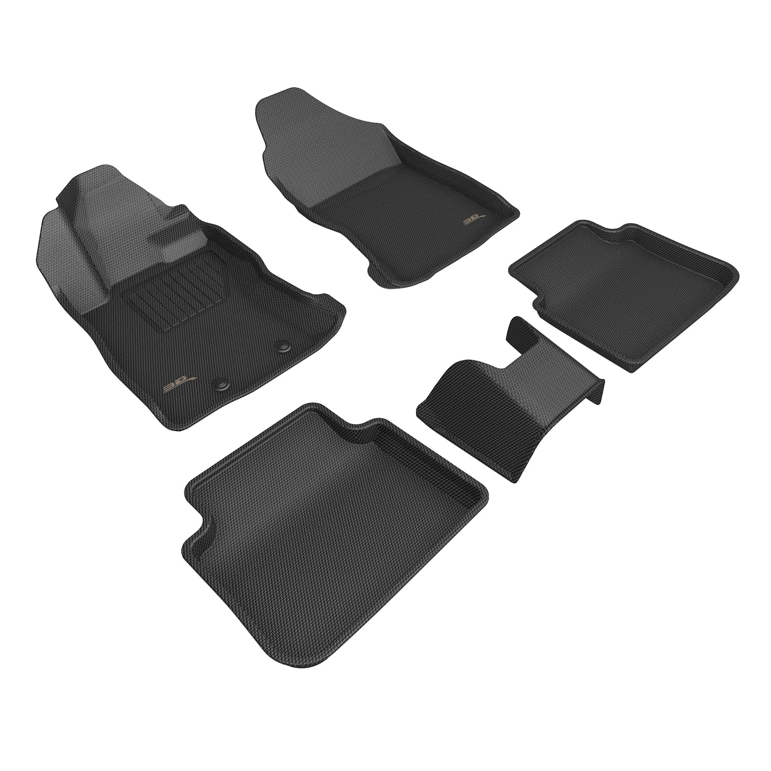 Kagu 3D MAXpider Floor Liner (Black) Compatible with Subaru Crosstrek 2024-2026 - Full Set