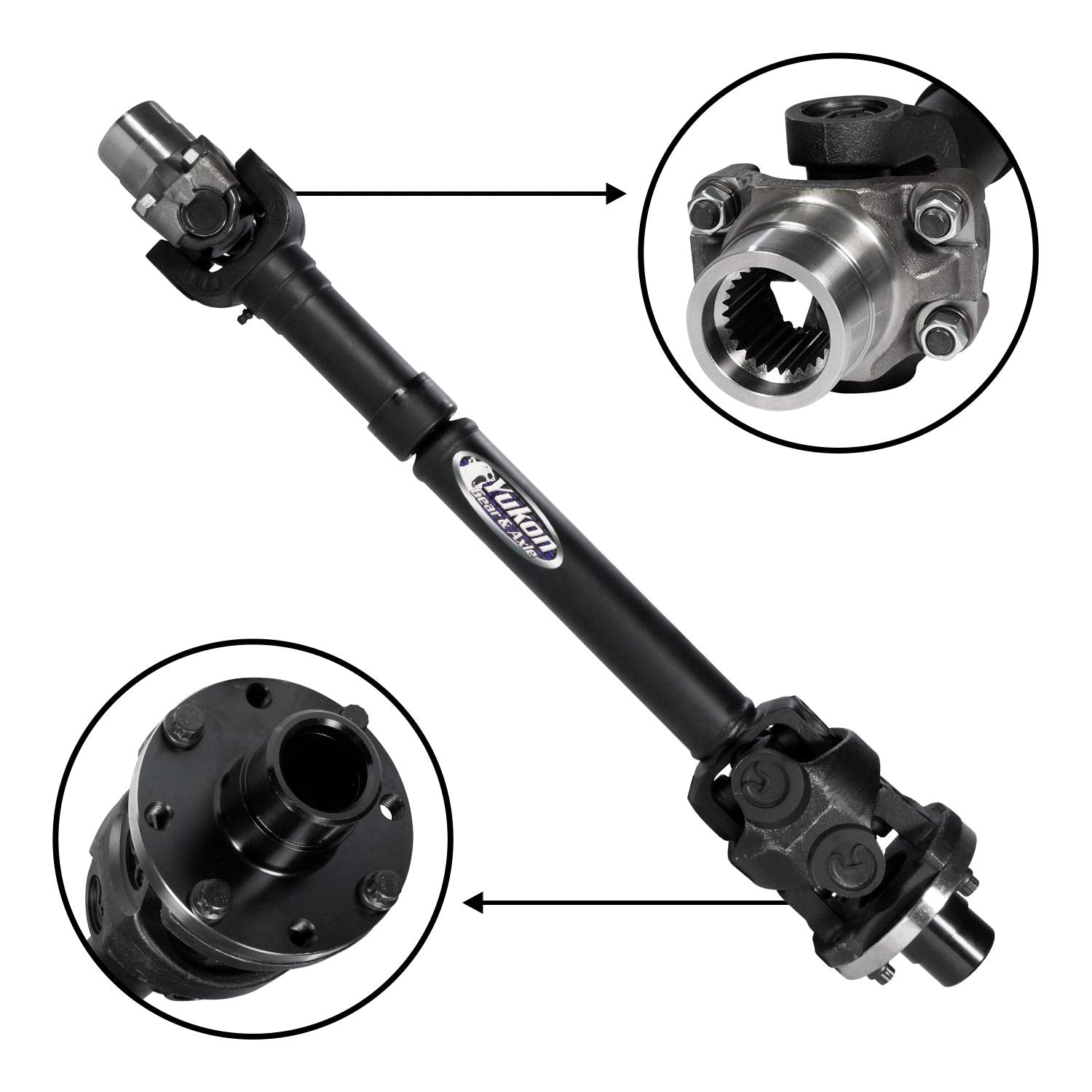Rear Yukon Performance Driveshaft HD for 2018 Jeep Rubicon 2DR Automatic