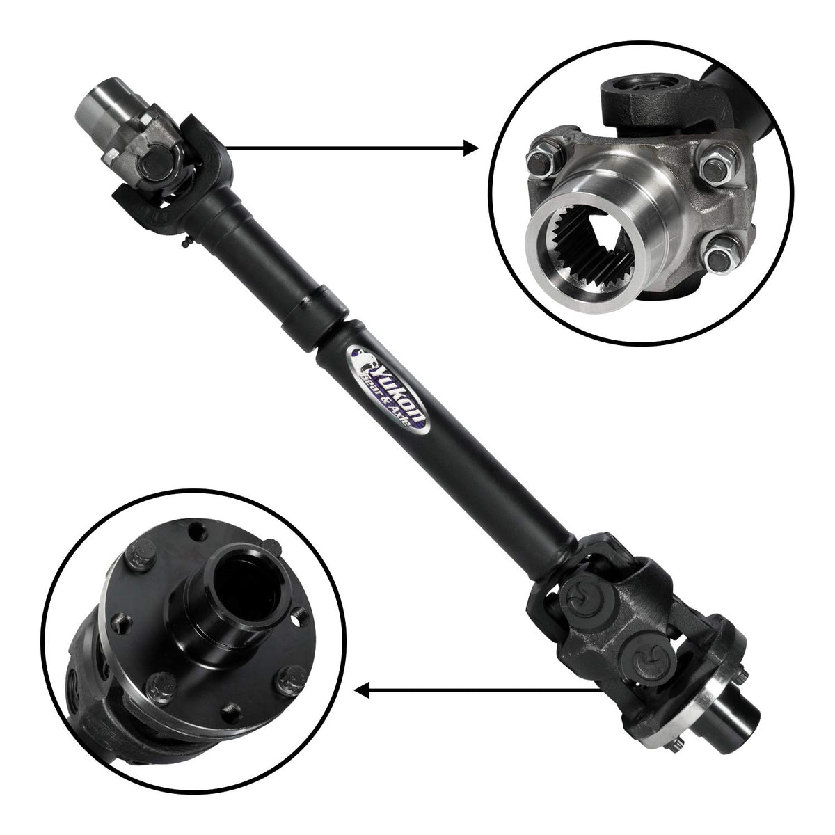 Rear Yukon Performance Driveshaft HD for 2018 Jeep Rubicon 2DR Automatic