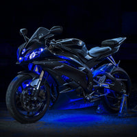 LED XKGLOW Underglow Kit - Blue - 8 Pods & 2 Strips