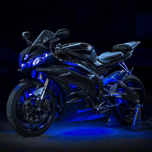 LED XKGLOW Underglow Kit - Blue - 8 Pods & 2 Strips