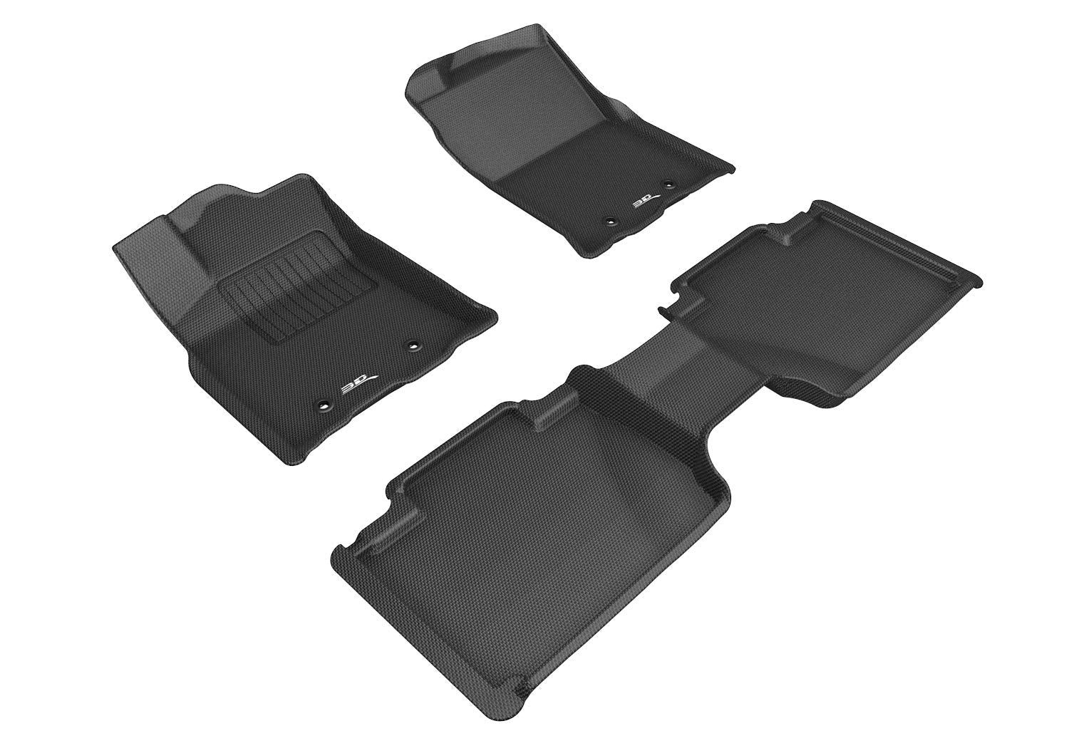 KAGU 3D MAXpider Floor Mat (BLACK) Compatible with TOYOTA TACOMA ACCESS CAB 2018-2023 - Full Set