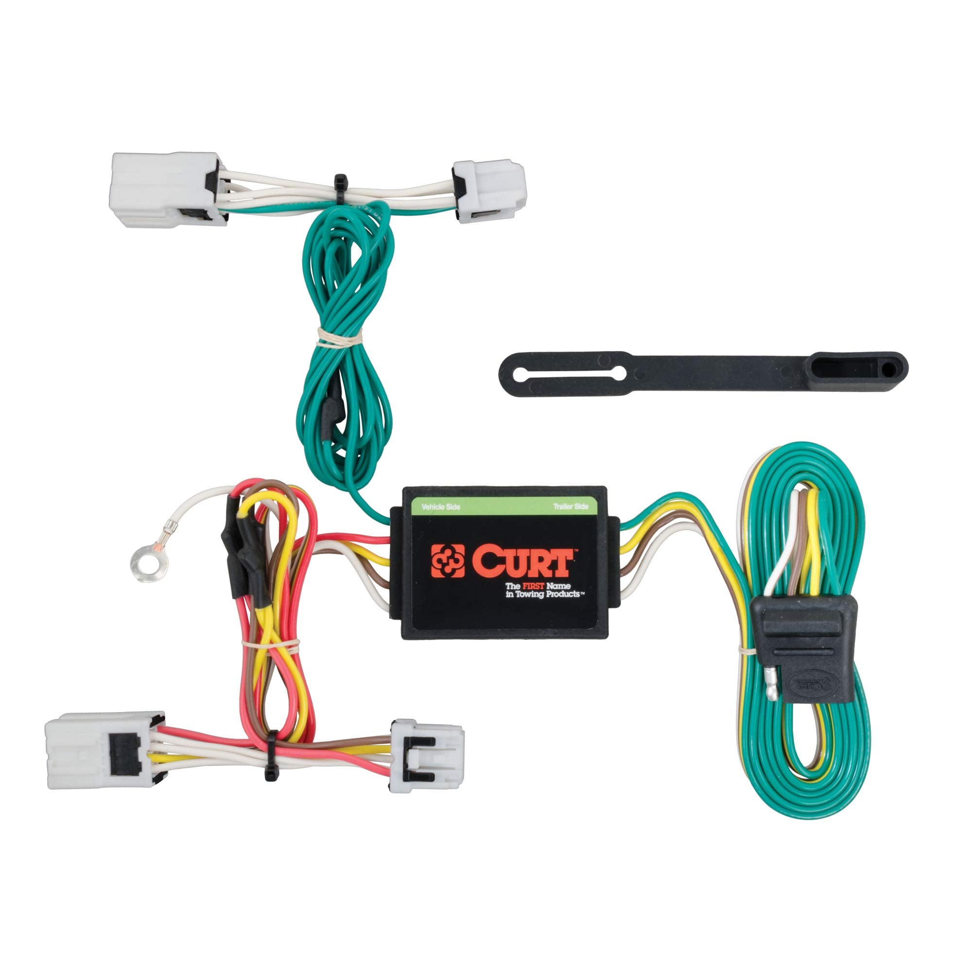 CURT 56206 Custom Vehicle-Side 4-Pin Trailer Wiring Harness, Fits Select Nissan Versa Note