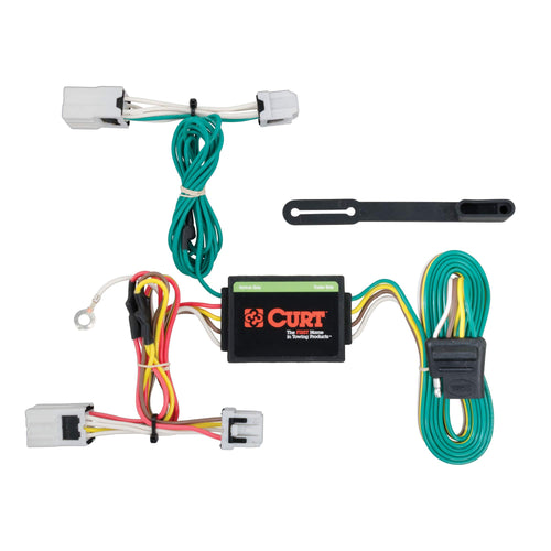 CURT 56206 Custom Vehicle-Side 4-Pin Trailer Wiring Harness, Fits Select Nissan Versa Note