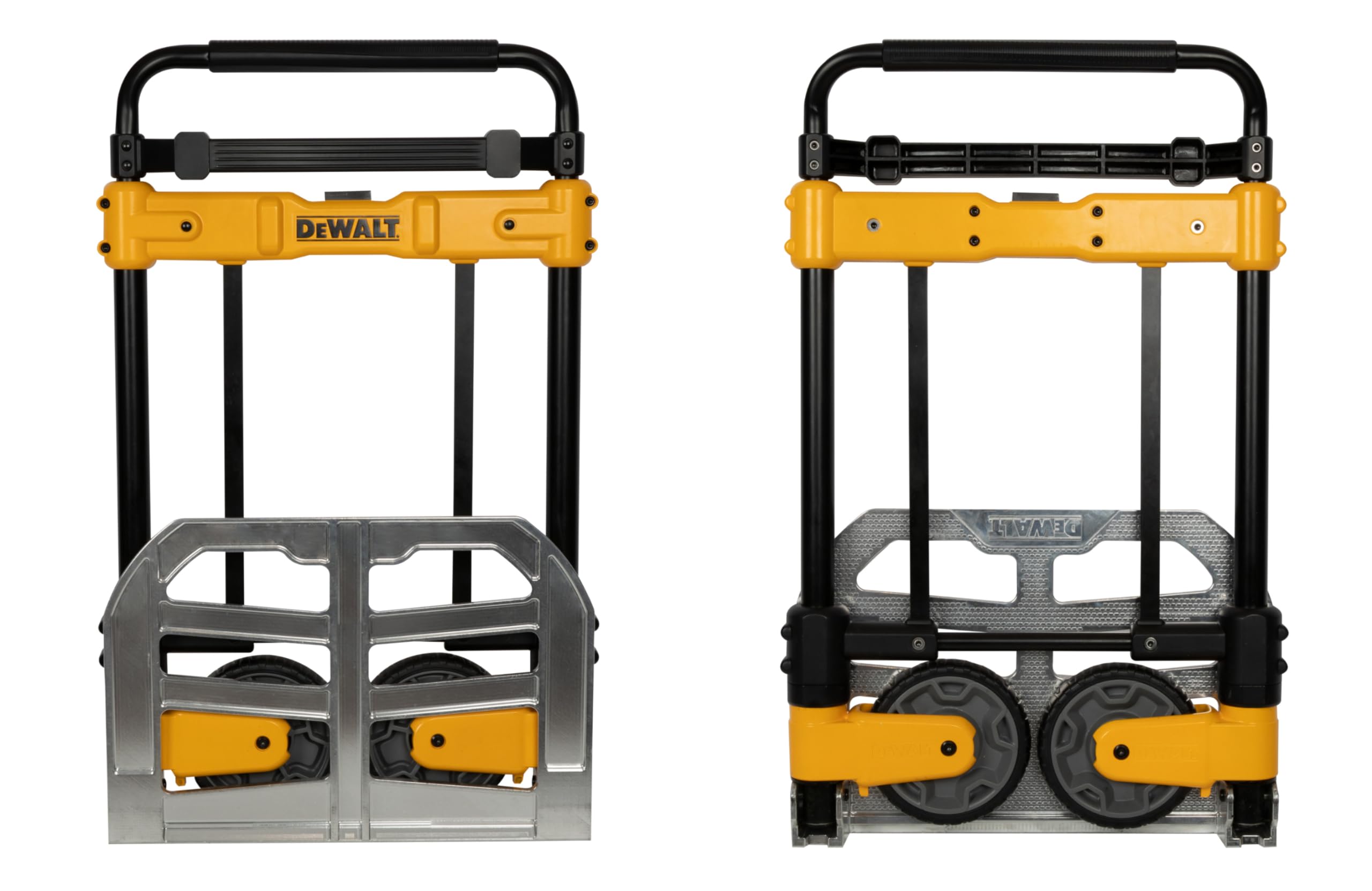 DEWALT Moving Dolly and Folding Hand Truck, 420-lb Capacity Utility Cart, Heavy-Duty Steel Frame, Telescoping Handle, Flat-Free 7-inch Wheels