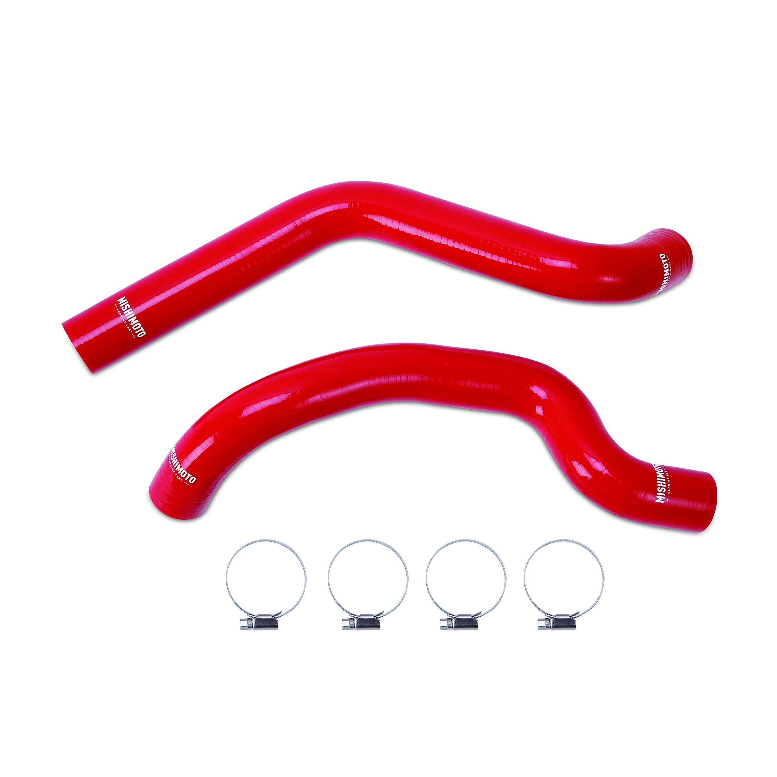 Mishimoto Silicone Radiator Hose Kit MMHOSE-WR6-07RD Fits Jeep Wrangler 6Cyl 2007-2017 Red