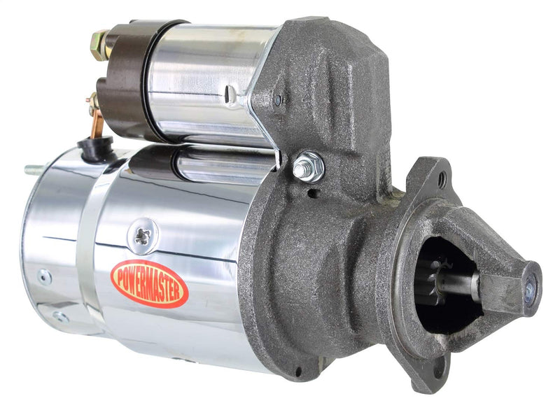 Chrome Powermaster 13635 Alternator (10MT Cast Iron DE Chevy 3 Bolt Bell Hag Mating 168T Flywheel)