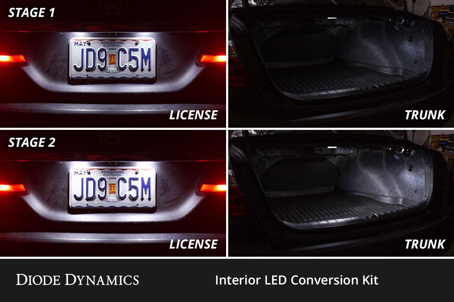 Diode Dynamics interior bulb pack LED compatible with Nissan Maxima 2016-2023, Stage 2