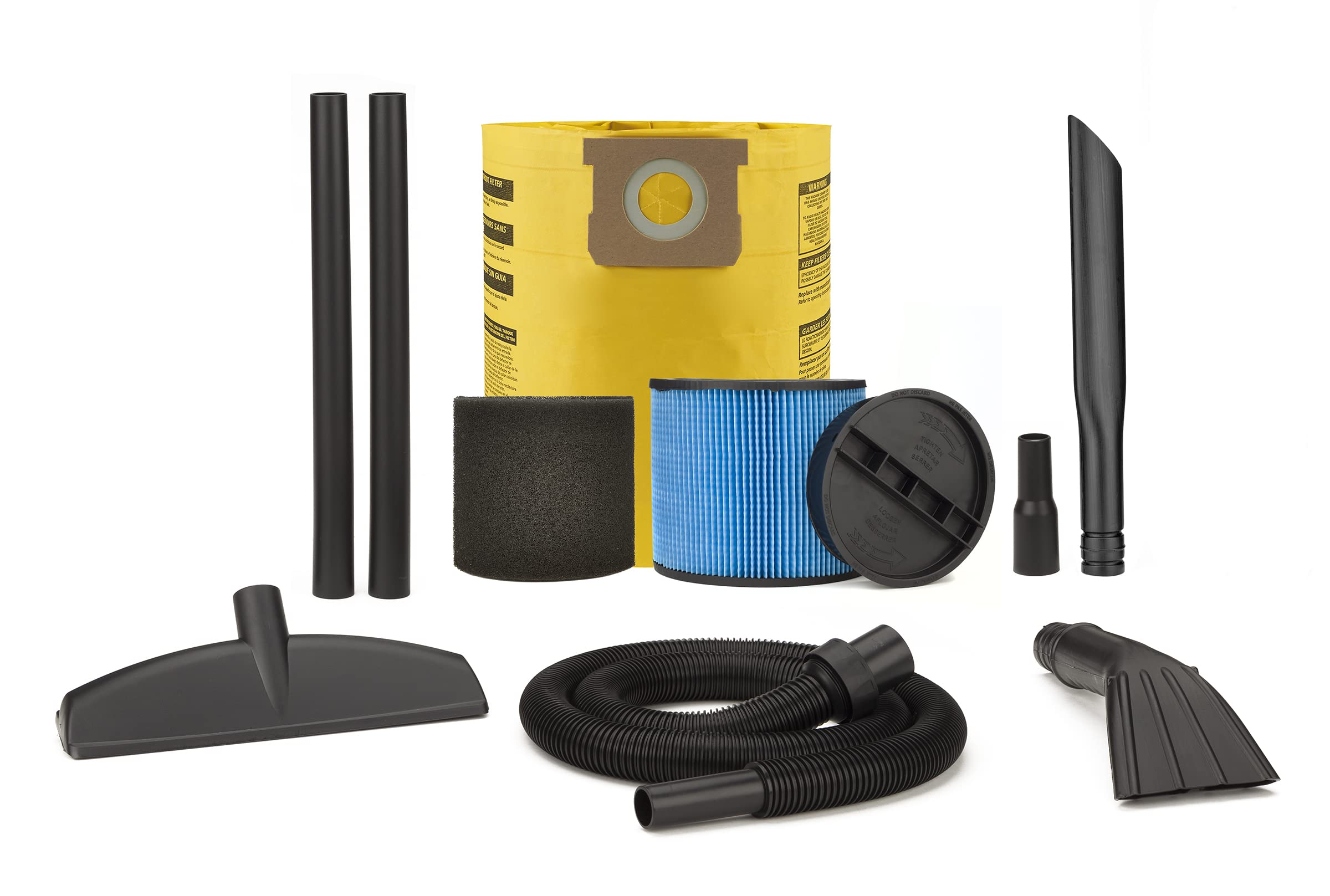 12 Gallon Shop-Vac Contractor Series Wet/Dry Vacuum, 5.5 Peak HP, 12 Ft x 1.5 Inch Hose, 20 Ft Cord Length, Heavy-Duty Cleaning in Jobsite, Garage, and Home