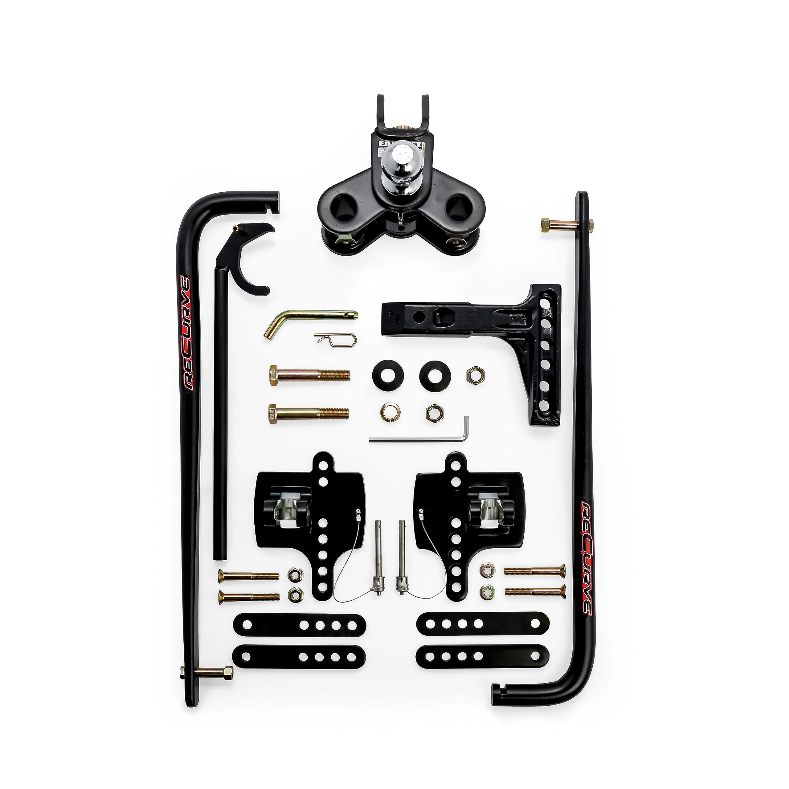 Eaz-Lift Camco ReCurve R3 600lb Camper/RV Weight Distribution Hitch - Features Adjustable Sway Control & Includes 2" Hitch Ball w/8,000lb Max Rating - 800lb Max Tongue Weight Rating (48771)