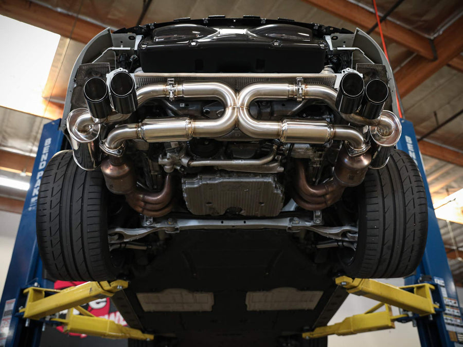 MACH Force-Xp aFe Power 49-36406-1P 2-1/2 in 304 Stainless Steel Cat-Back Exhaust w/Polished Tips