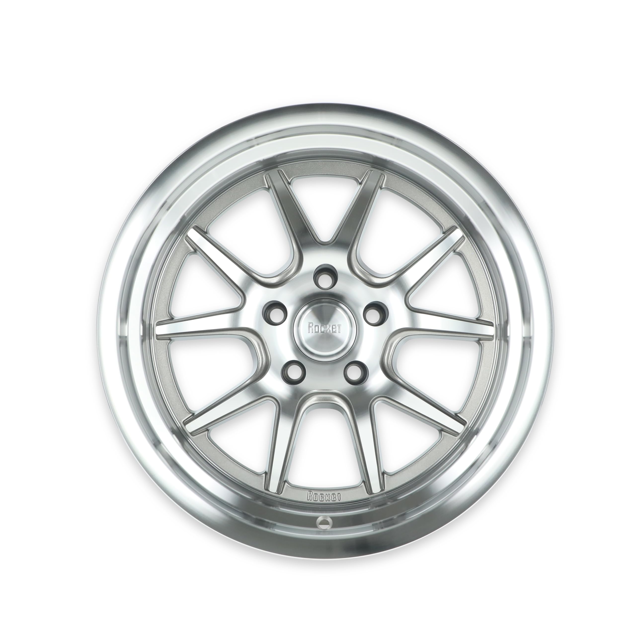 TTR19-886145 Rocket Racing Wheels 18x8 Attack Machined 5x4.75 4.5 bs