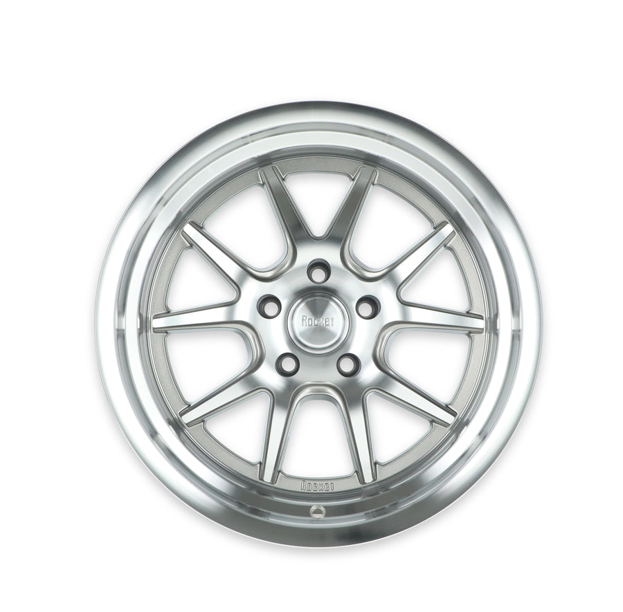TTR19-886145 Rocket Racing Wheels 18x8 Attack Machined 5x4.75 4.5 bs