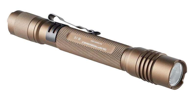ProTac 2AA-X Streamlight 550-Lumen Multi-Fuel Personal Carry Tactical Flashlight with USB-C Rechargeable Battery, Coyote