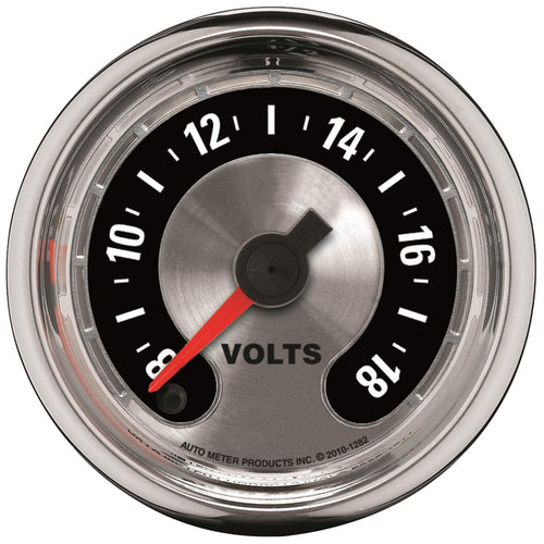 American Muscle Auto Meter 1282 2-1/16" Voltmeter Gauge
