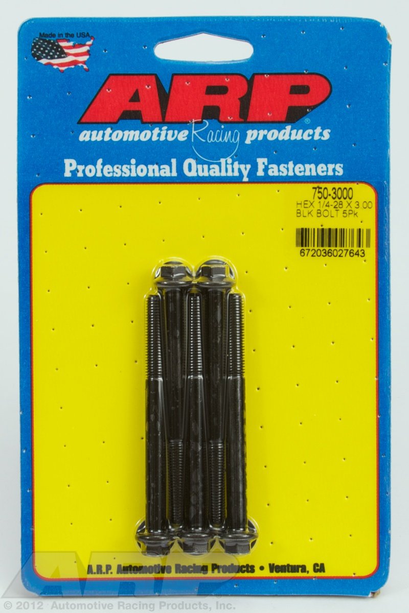 Hex ARP (750-3000) Oxide Bolt, Black