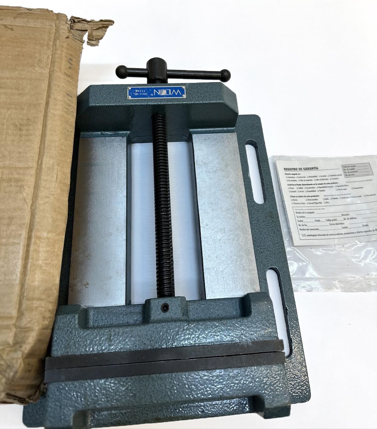 Wilton Drill Press Low-Profile Vise, 8" Jaw Width, 8" Jaw Opening, 2" Jaw Depth (Model LP8)